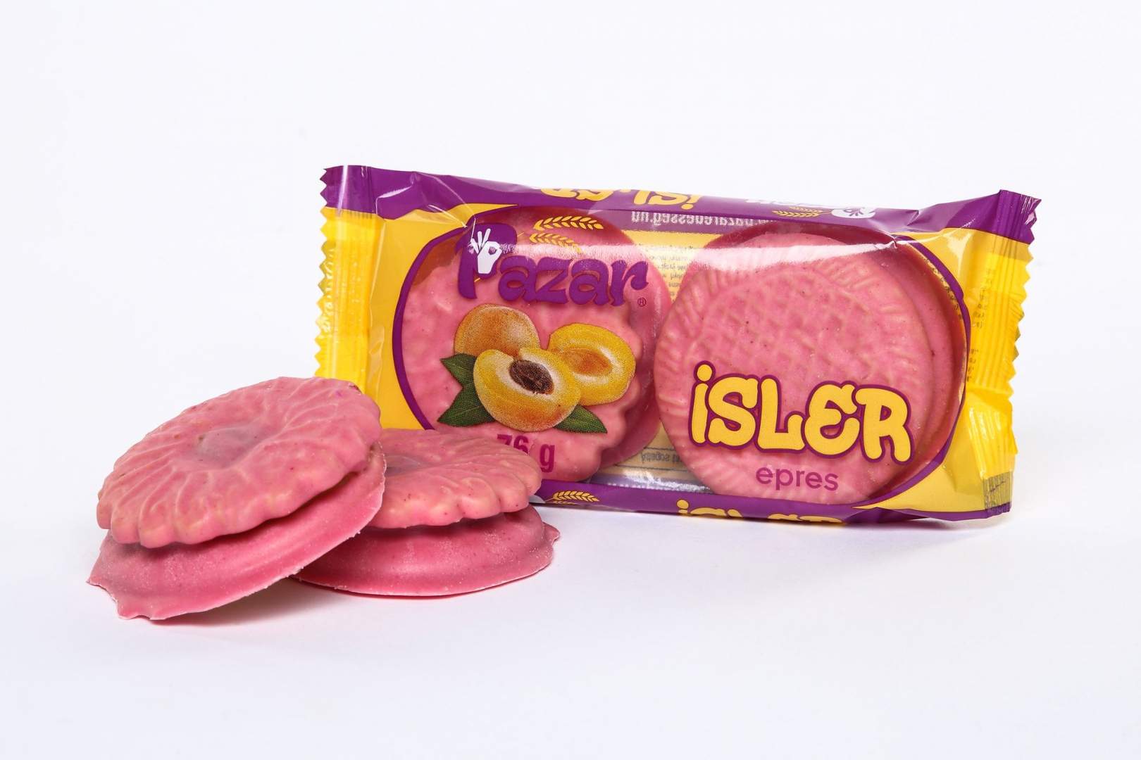 Ischler à la fraise Pazar 76g +2 pièces